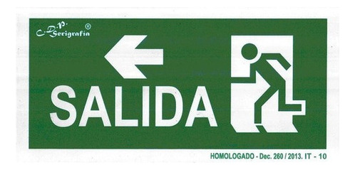 Cartel De Salida Izquierdo