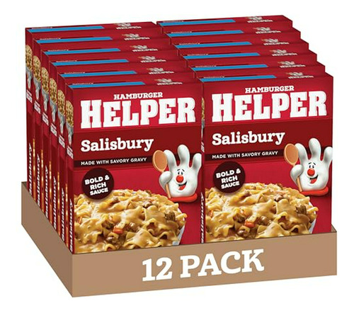 Hamburger Helper Salisbury, 6.2 Oz, 12 Uds.