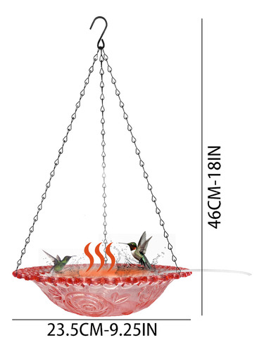 Bebedero Para Pájaros Con Calefacción Para Pájaros, Hielo De