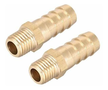 Brass Connector Metric M10 1.25 Male To Barb Fit Hose Id