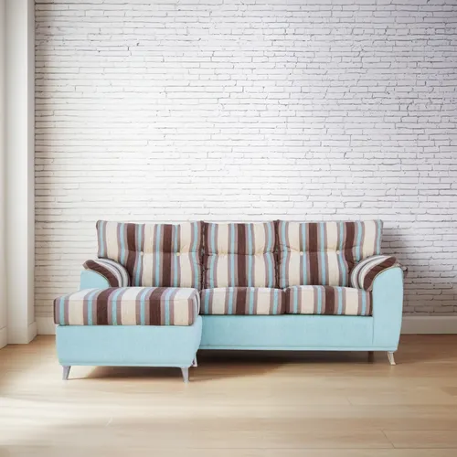 Chaise Longue Sillón Sofá 2.50mts 3cp Nórdico Barcelona