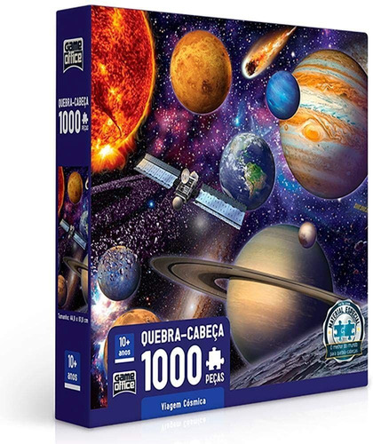 Quebra Cabeça Puzzle Viagem Cósmica 1000 Peças - Toyster