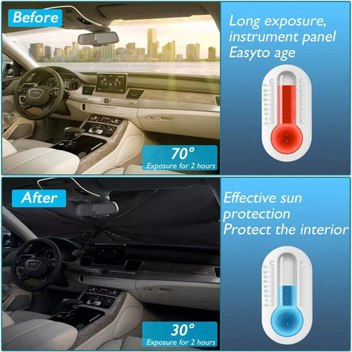 Tapasol Parabrisas Protector Solar Parasol Automovil Cubreso