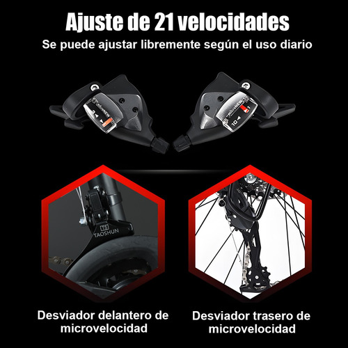 Bicicleta De Montaña Frenos Disco Con Ajuste 21 Velocidades