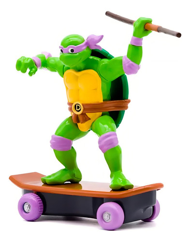 Figura Tortuga Ninja Funrise Con Skate De 5 Donatello