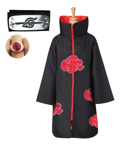 Cosplay Capa Akatsuki Accesorios Itachi Naruto Blakhelmet E