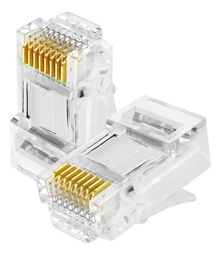 Conector Rede Ez-rj45 Vazado Exbom 100 Unidades Nf
