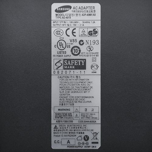 Cargador Original Notebook Samsung Np-rv415-a02cl Nuevo