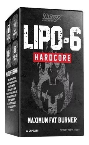 Lipo 6 Hardcore (60 Capsulas) Nutrex Sabor Sin Sabor