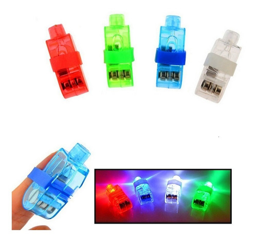 Anillos De Luz Led Laser 4 Colores Luces Para Fiesta Eventos