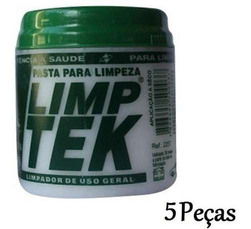 Pasta P/limpeza Limp Tek 500g Limpa Pisos,marmores - 5 Peças