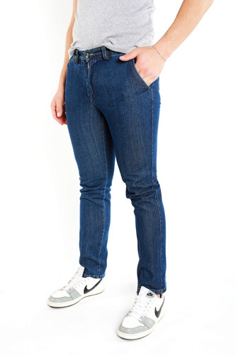 Pantalon Lona Jean Bolsillo Vestir Hombre Olegario