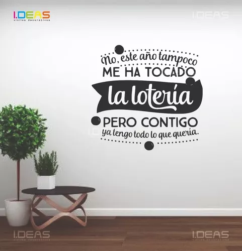 Calcomanías de vinilo con frases en español para pared, pegatinas