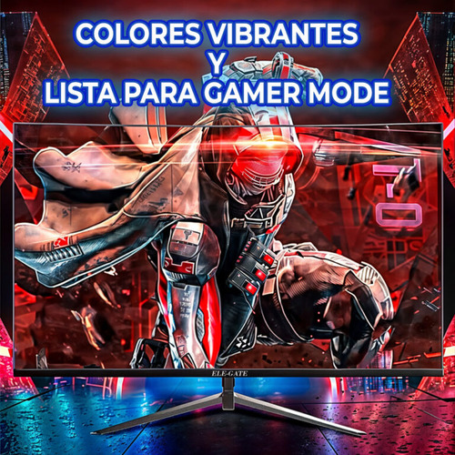 Monitor Gamer Full Hd 24 Pulgadas Flat 1ms 100hz Ips Hdr Color Negro