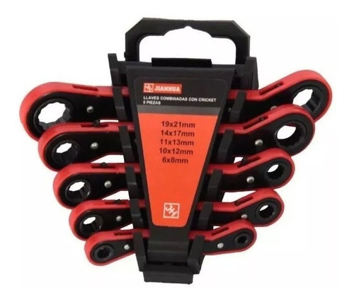 Imagen 1 de 10 de Llaves Criquet Crique X5 Combinadas + Soporte 6 A 21mm