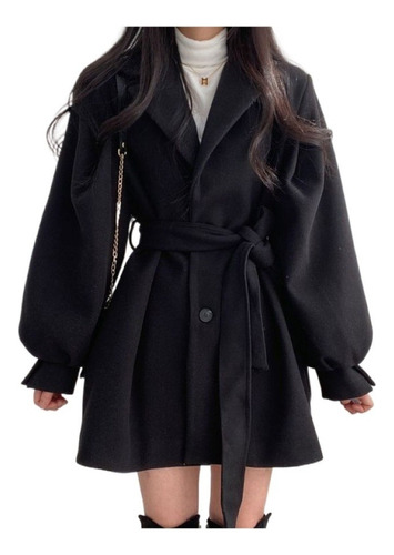 Sexy Cintura Trench Coat Curto Feminino Inverno