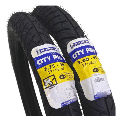 Imagen 2 de 4 de Llantas Michelin City Pro 2.75-18 Y 3.00-18 (90/90-18) Msi
