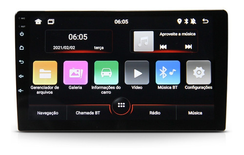 Imagem 1 de 6 de Central Multimídia Slim 9 Polegadas Automotiva Android