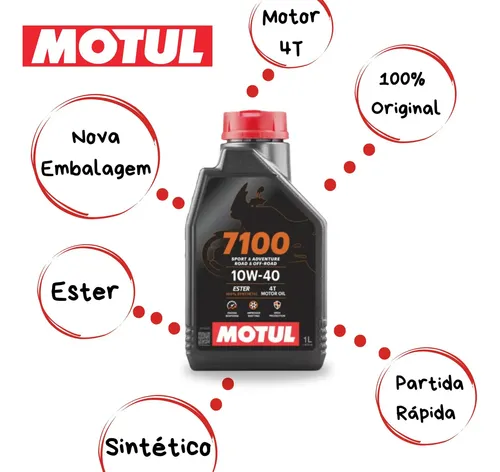 Kit Óleo Suzuki Gsx-s 750 Gsx 650f Motul 7100 10w40 + Hiflo