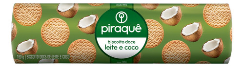 Biscoito Leite e Coco Piraquê Pacote 160g