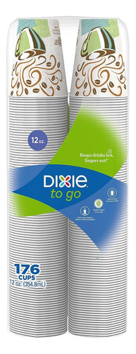 Vasos De Papel Aislados Dixie Perfectouch, 12 Oz, Coffee Haz