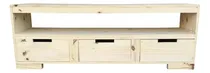 Comprar Mesa Rack Led Tv 3 Cajon Moderno Asia Ordenador Pino Madera