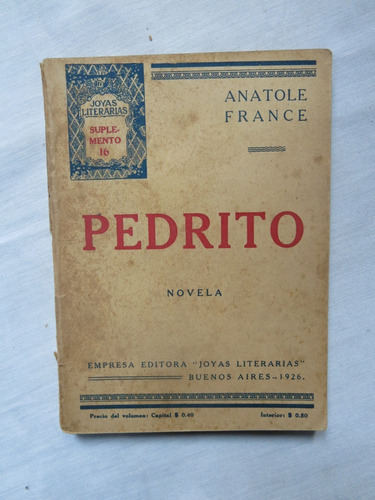 Anatole France - Pedrito - Novela 