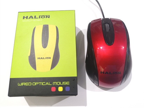 Mouse Halion Ha M812 Usb Optico - Nuevo En Caja X Unidad