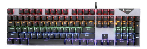 Teclado Gamer Mecânico Qwerty Hayom Tc3218 Switch Blue 20 Modos De Iluminação Rgb Rainbow