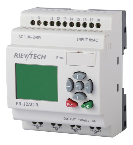 Plc Controlador Logico Programable 8 En 4 Sa Rele Riev Tech