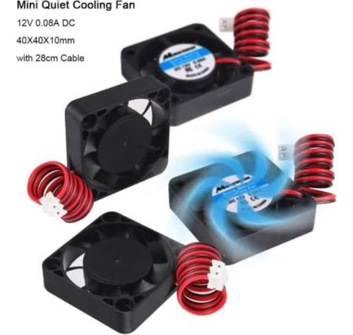 4 Ventiladores Makerfocus 12v, 40mm Para Impresora 3d
