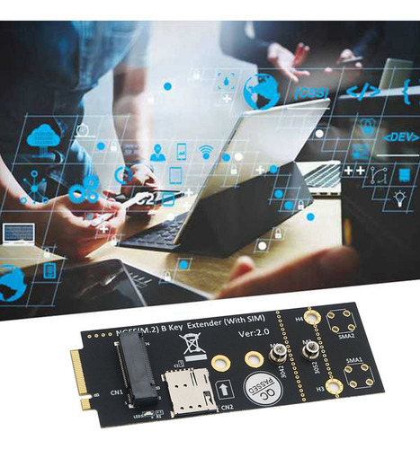 Adaptador M.2 (ngff) Key B Con Ranura Sim Para Módulo Su De