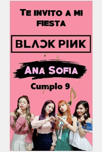 Invitacion Video Blackpink