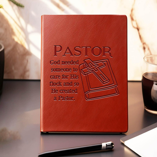 Whlbhg Regalos Para Pastor, Cuaderno De Cuero Para Pastor, .