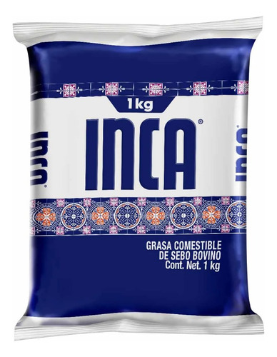 Manteca Inca 1kg Grasa Comestible De Sebo Bovino