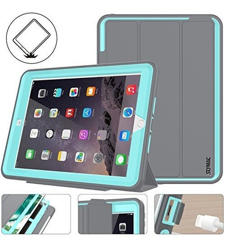 Funda  iPad 9.7  5ta / 6ta Generación 2017 2018 (gris Azul)