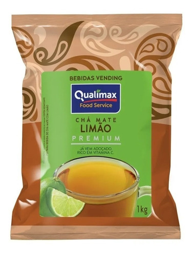 Chá Mate Sabor Limão Solúvel Qualimax 1kg
