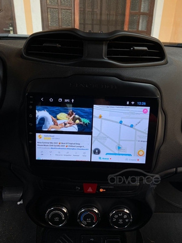 Central Multimidia 9' Jeep Renegade C/ Android + Carplay