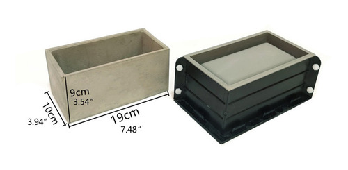 Imagen 6 de 6 de Molde De Maceta De Cemento Rectangular