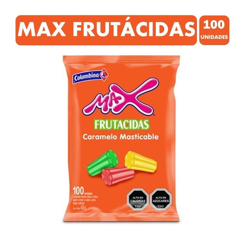 Max Frutacidas - Masticables Colombina (contiene 100 Uni)