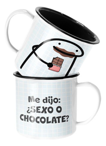 Taza Enlozada Lechera Me Dijo Sexo O Chocolate Regalo