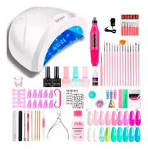 Comprar Kit X60 Completo 48w Semipermanente Torno Uñas Deco Manicura