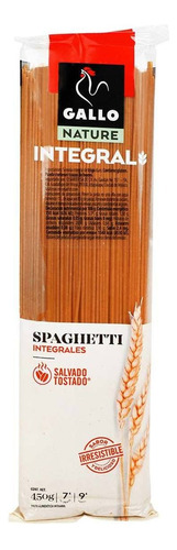 Pastas Gallo Spaguetti Integral 450g