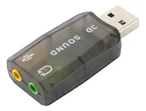 Comprar Tarjeta De Sonido Externa Usb 3d Audio Sonido 5.1 Color Negro