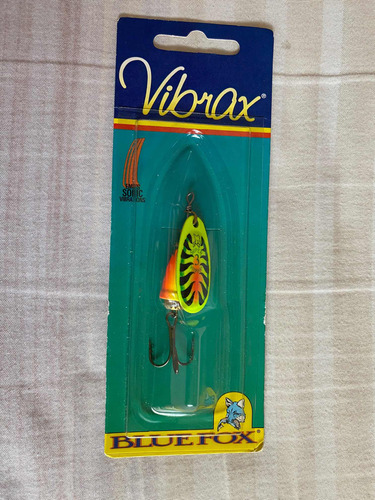  Vibrax Blue Fox Rapala Spinner No. 3 =1/4 Oz= Fosforescente