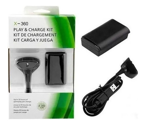 Kit De Carga Y Juega Xbox 360 Batería Recargable