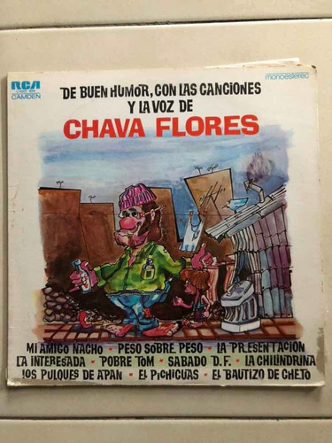 Chava Flores Lp De Buen Humor, Con Las Canciones Y La V