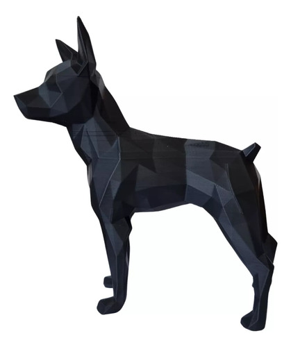 Adorno Decoración Pinscher Low Poly