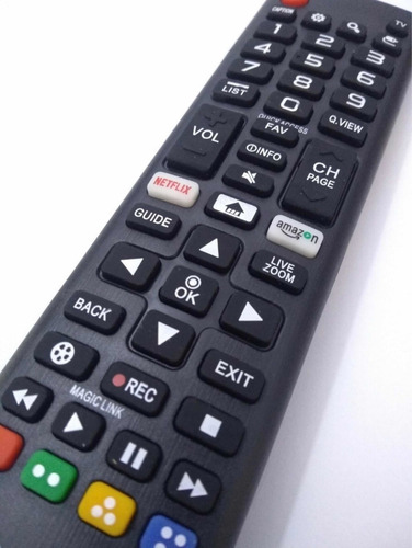 Imagem 7 de 8 de Controle Remoto Universal Para Smart Tv Samsung LG Netflix