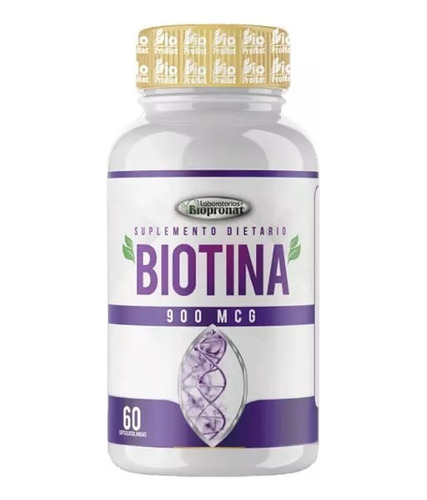 Biotina 900 Mcg 60 Cápsulas - Unidad a $60000